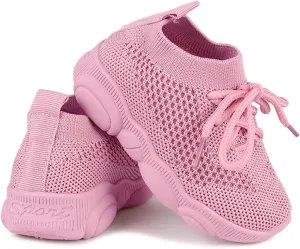 Baby Boy Girl First Walking Shoes Toddler Infant Mesh Sneakers Breathable Lightweight Non-slip Rubber Sole Summer