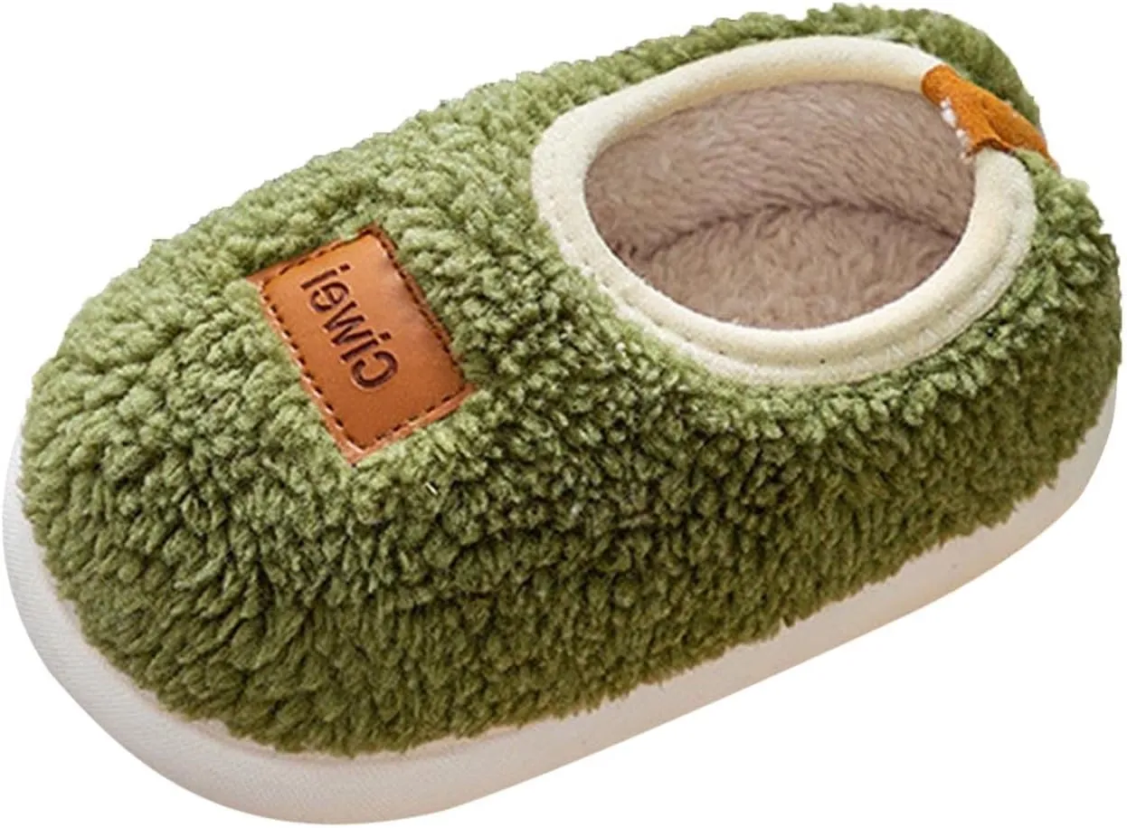 Baby House Slipper Winter Indoor Shoes Fuzzy Non Slip Bedroom Slipper Toddler Grip Slippers Baby Walking Shoes