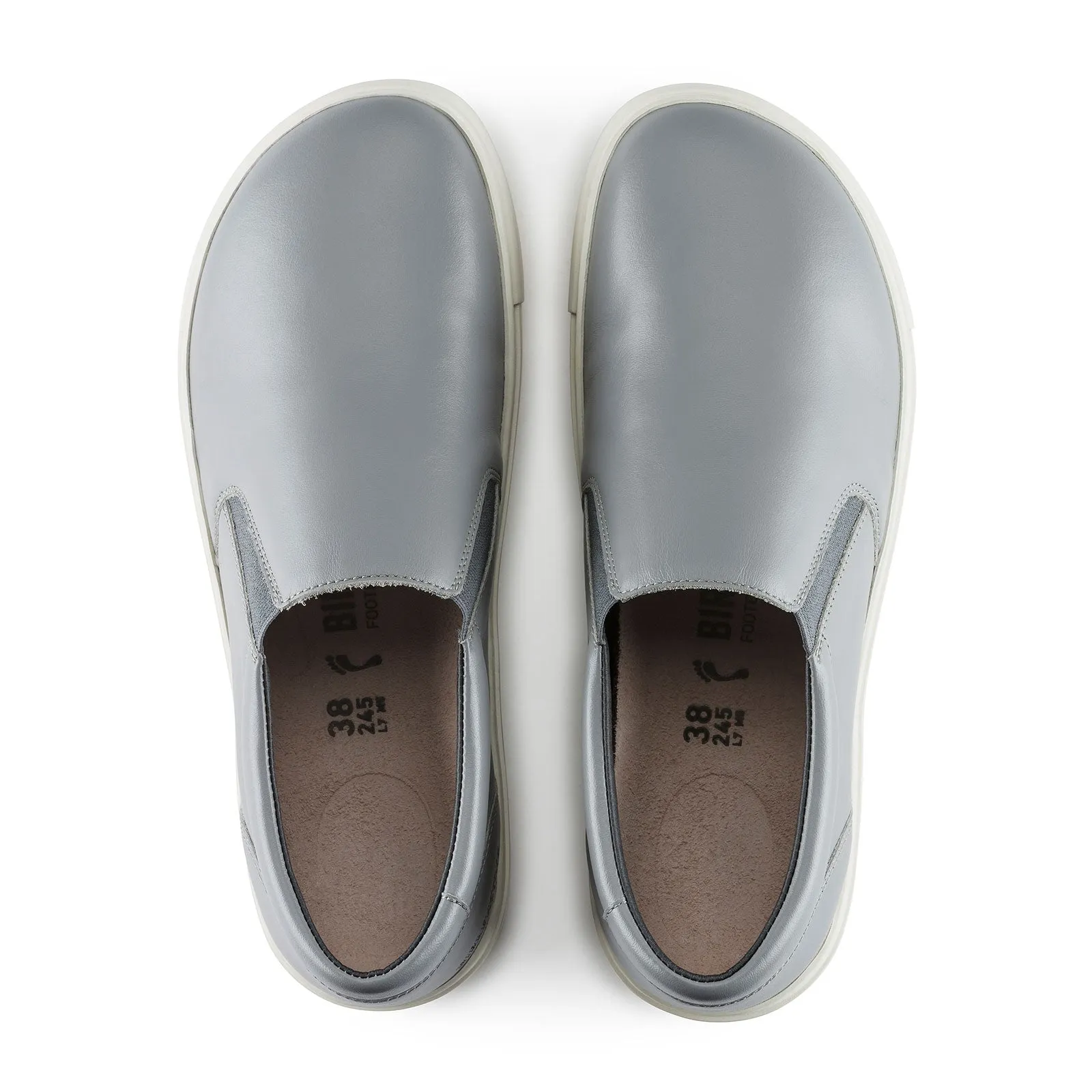 Birkenstock Oswego Slip On Sneaker (Men) - Gray Leather