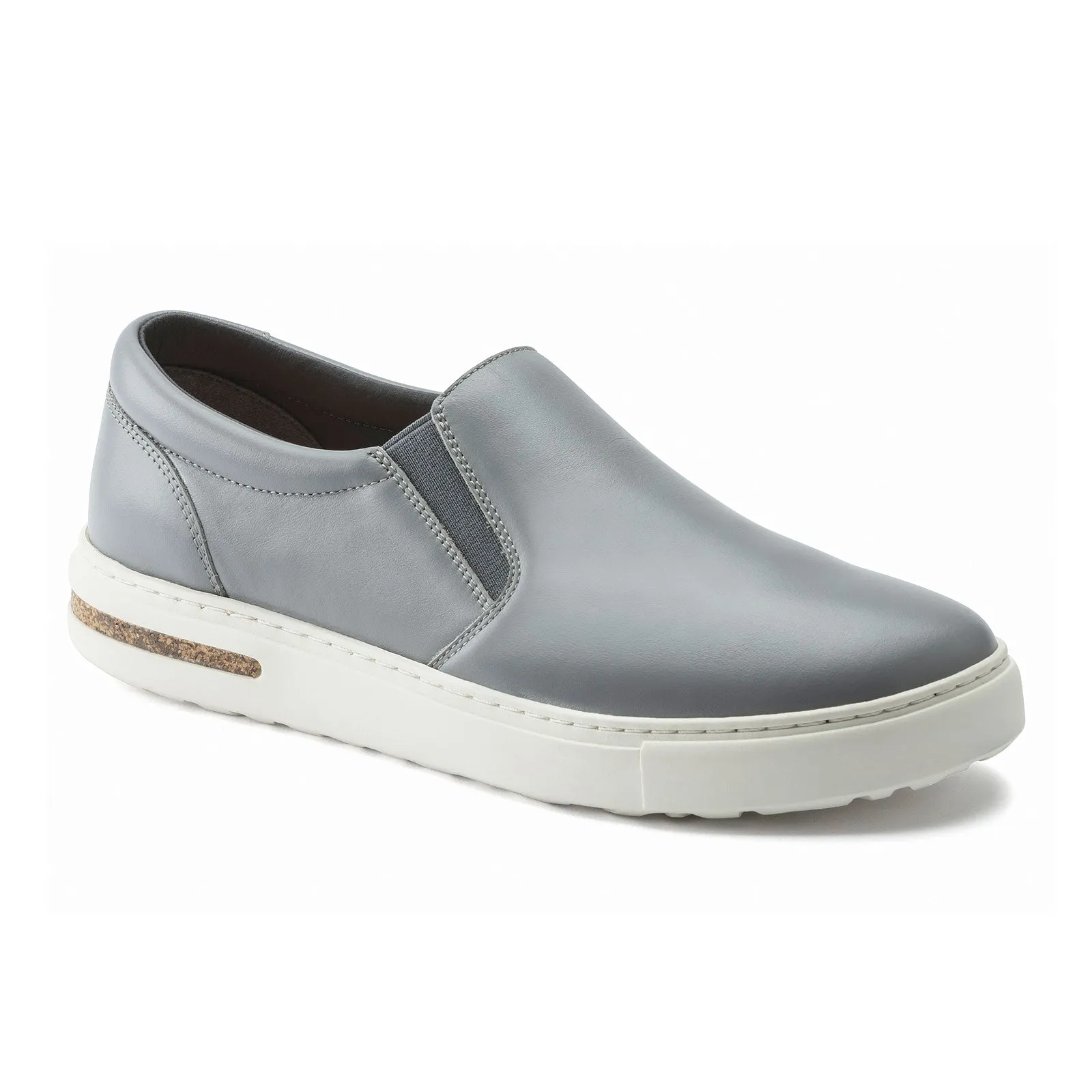 Birkenstock Oswego Slip On Sneaker (Men) - Gray Leather