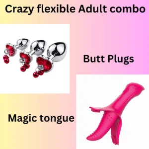 Butt Plugs & Magic tongue Grain flirt Pack(10 Pack)