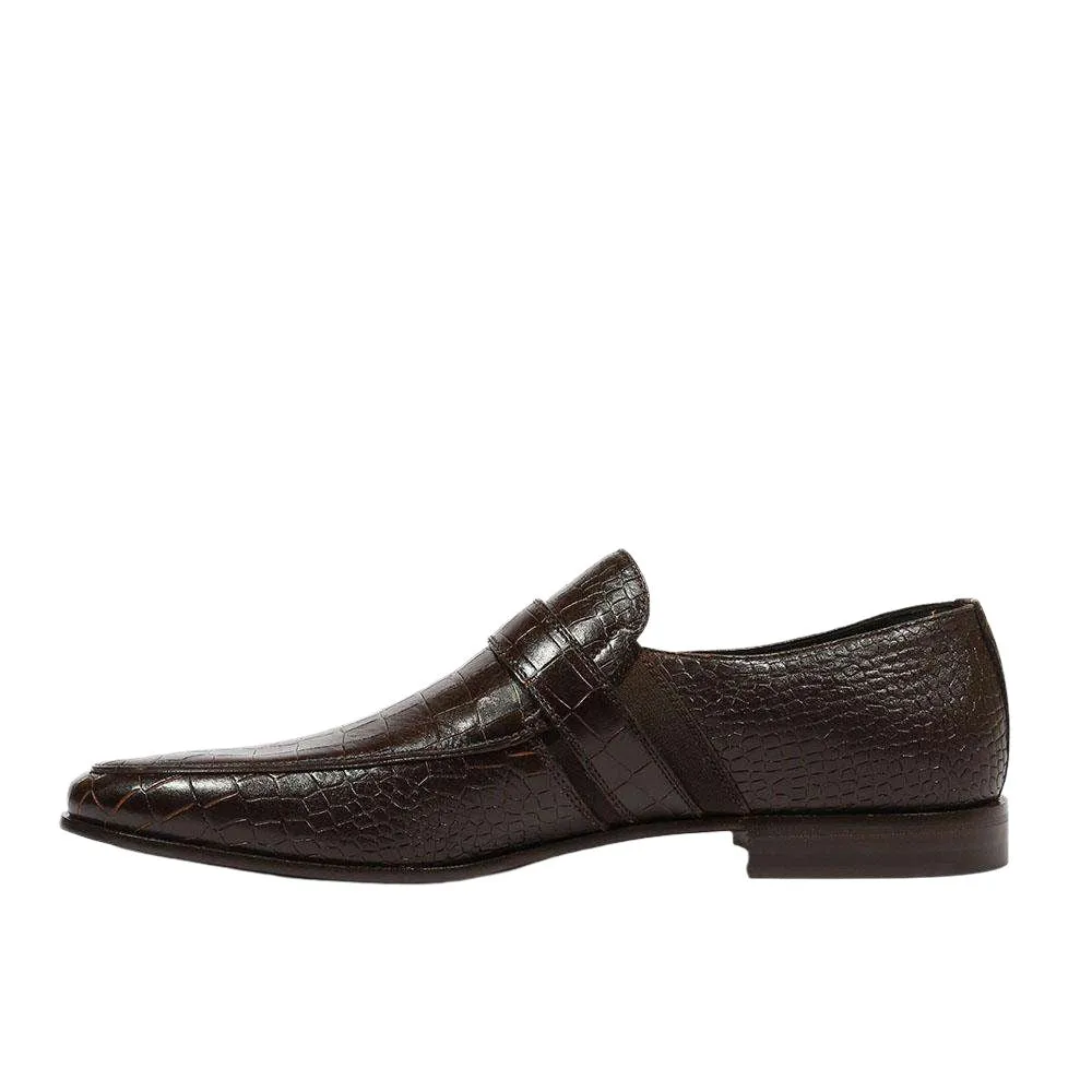 Cesare Paciotti Luxury Italian Men's Cocco Soft T Moro Brown Loafers (CPM5339)