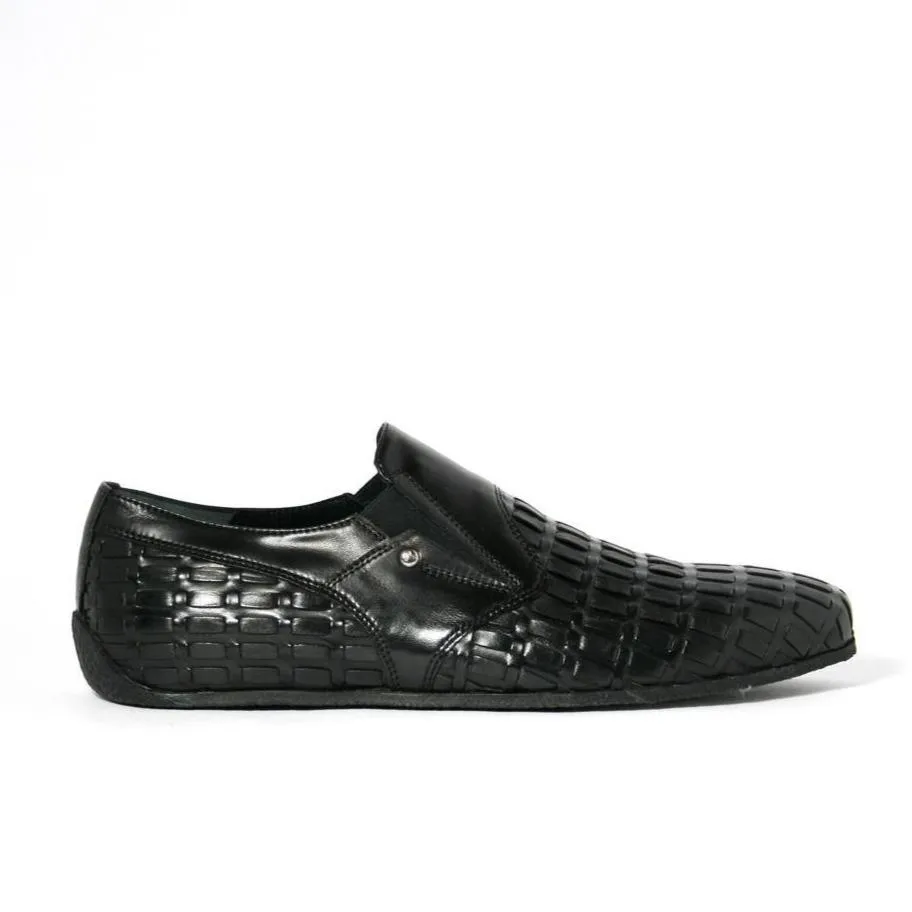Cesare Paciotti Luxury Italian Soft Lady Black Leather Loafers (CPM2325)
