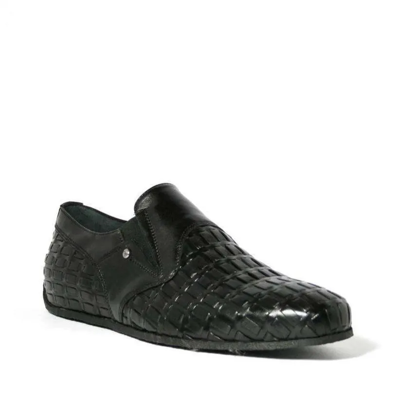 Cesare Paciotti Luxury Italian Soft Lady Black Leather Loafers (CPM2325)