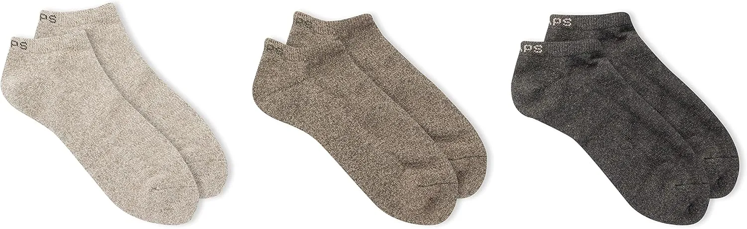 Chaps Men's Marl Low Cut Dress Socks - 3 Pair Pack - Casual Assorted