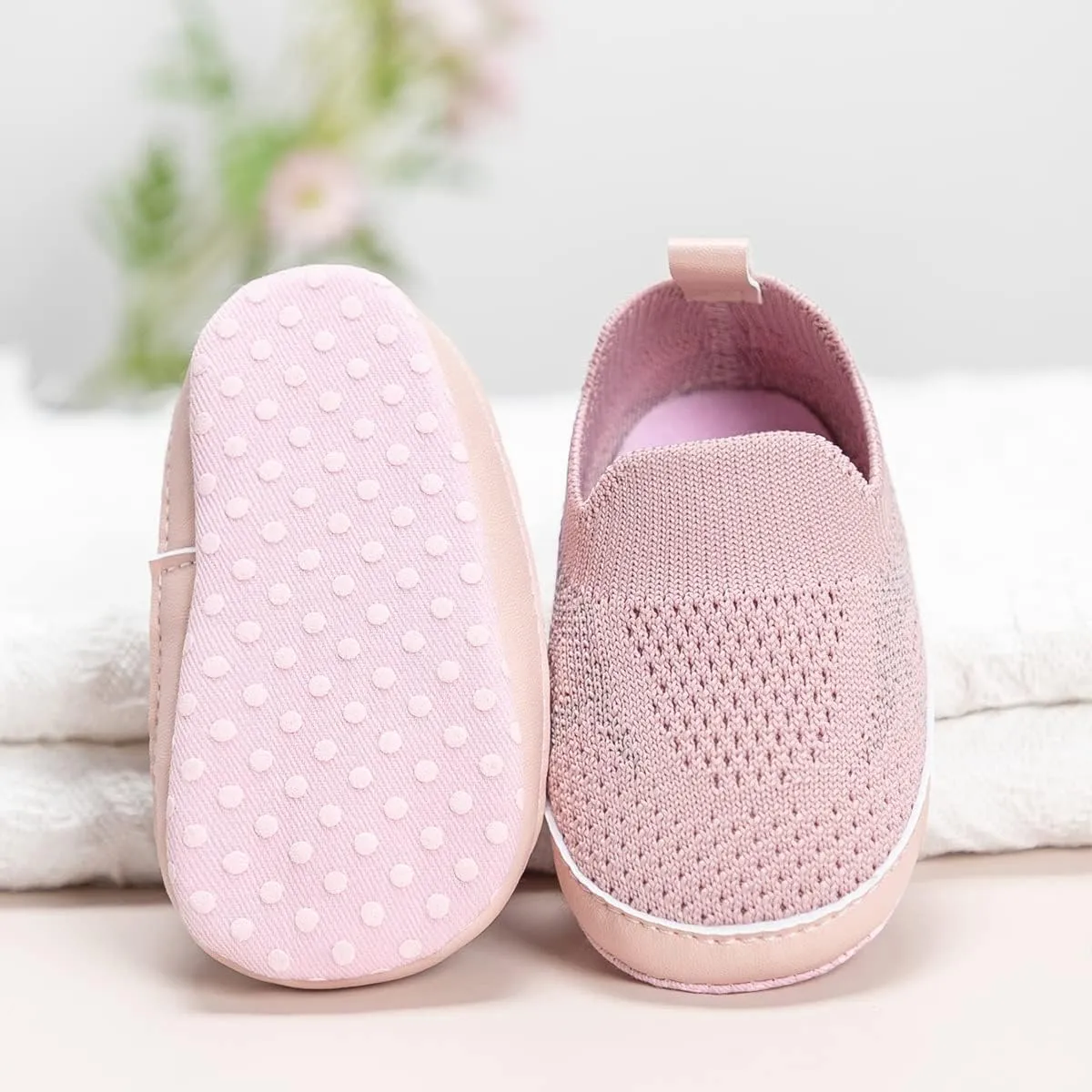 Clowora Unsex Baby Boys Girls Canvas First Walkers Shoes,Infant Non Slip Soft Sole Toddler Flat Lazy Loafers Sneaker