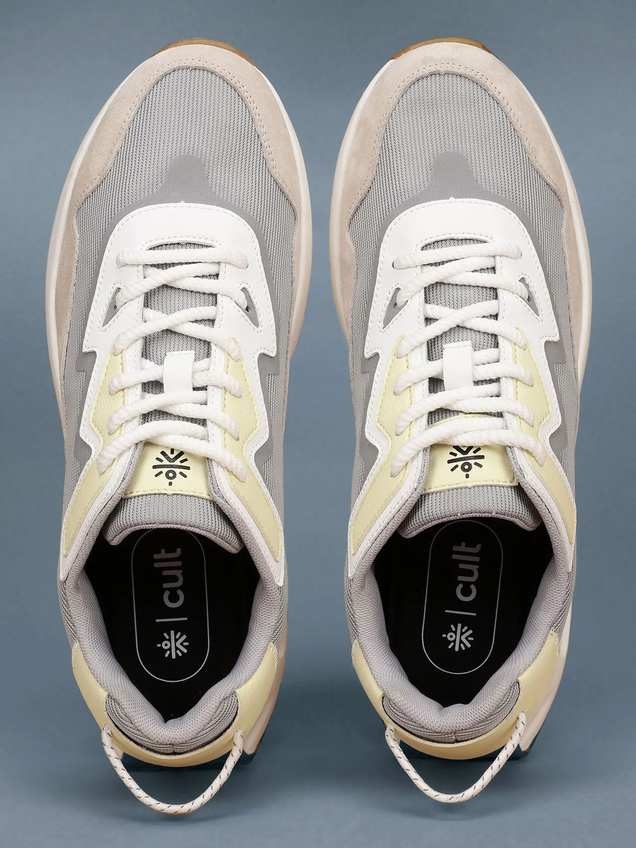 Cult Men's StarDust Sneaker Shoes - Grey/Beige