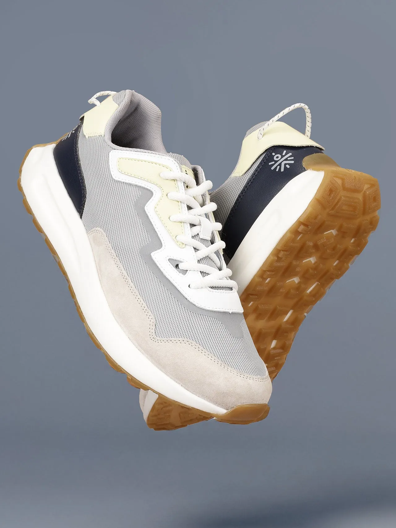 Cult Men's StarDust Sneaker Shoes - Grey/Beige