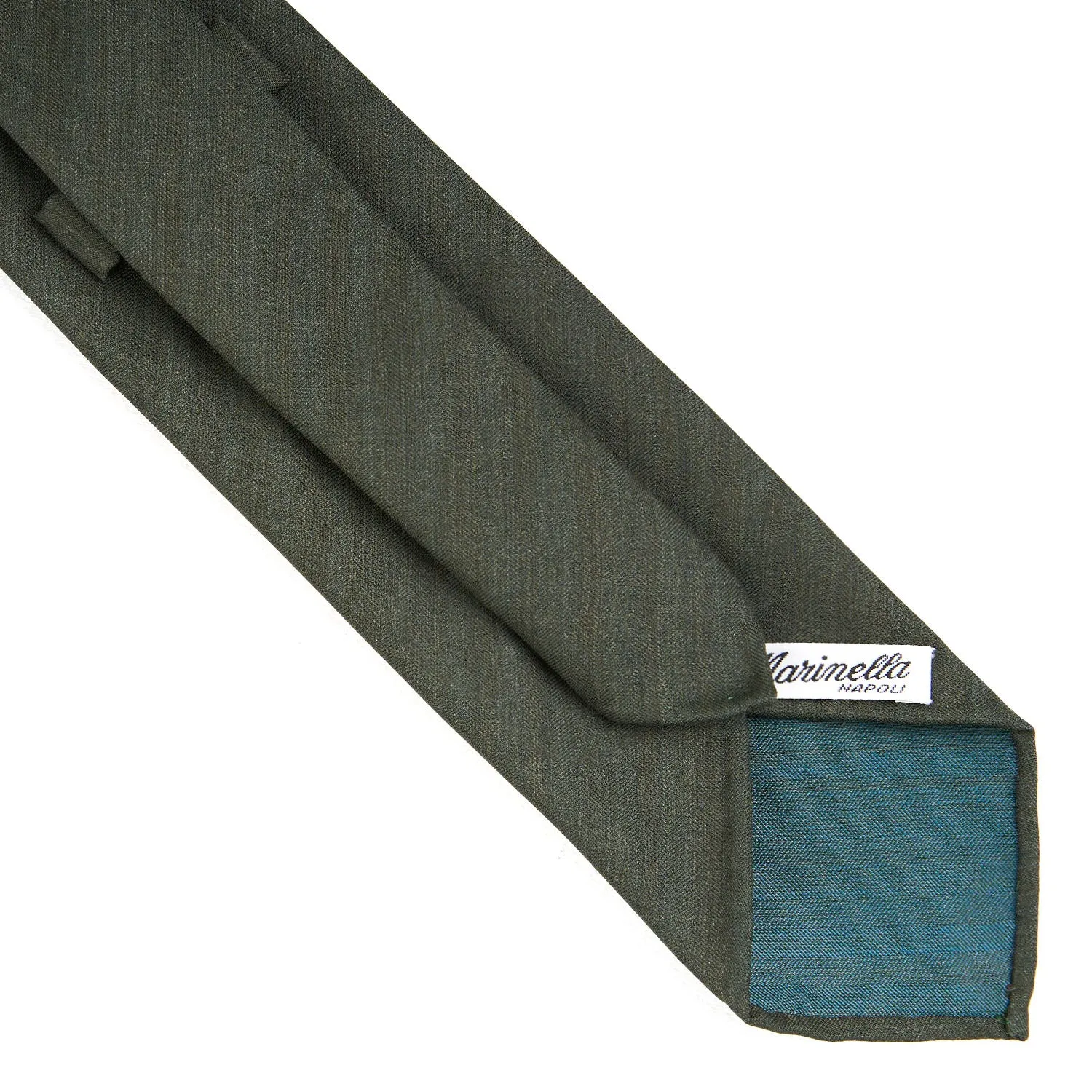 DARK GREEN CLASSIC UNLINED WOOL TIE