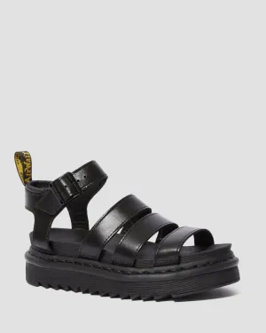 Dr Martens Blaire Brando Leather Strap Sandal Black 24191001