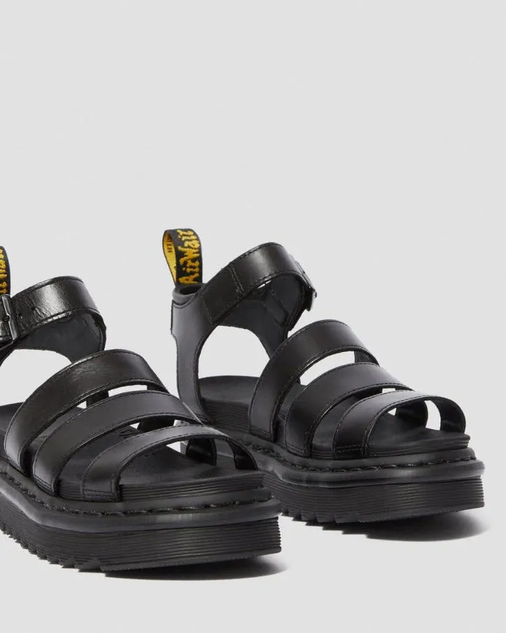 Dr Martens Blaire Brando Leather Strap Sandal Black 24191001