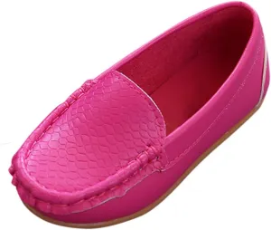 Evelin LEE Toddler Kid Boys Girls Soft Casual Loafers Slip-On Boat-Dress Shoes/Sneakers