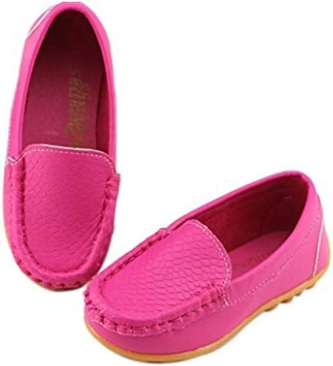 Evelin LEE Toddler Kid Boys Girls Soft Casual Loafers Slip-On Boat-Dress Shoes/Sneakers