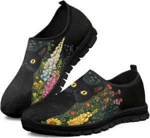 Fashion Sneaker Soft Casual Everyday Shoes Men Lightweight Breathable Tennis Loafers for Camping US 5-14 Black Sole