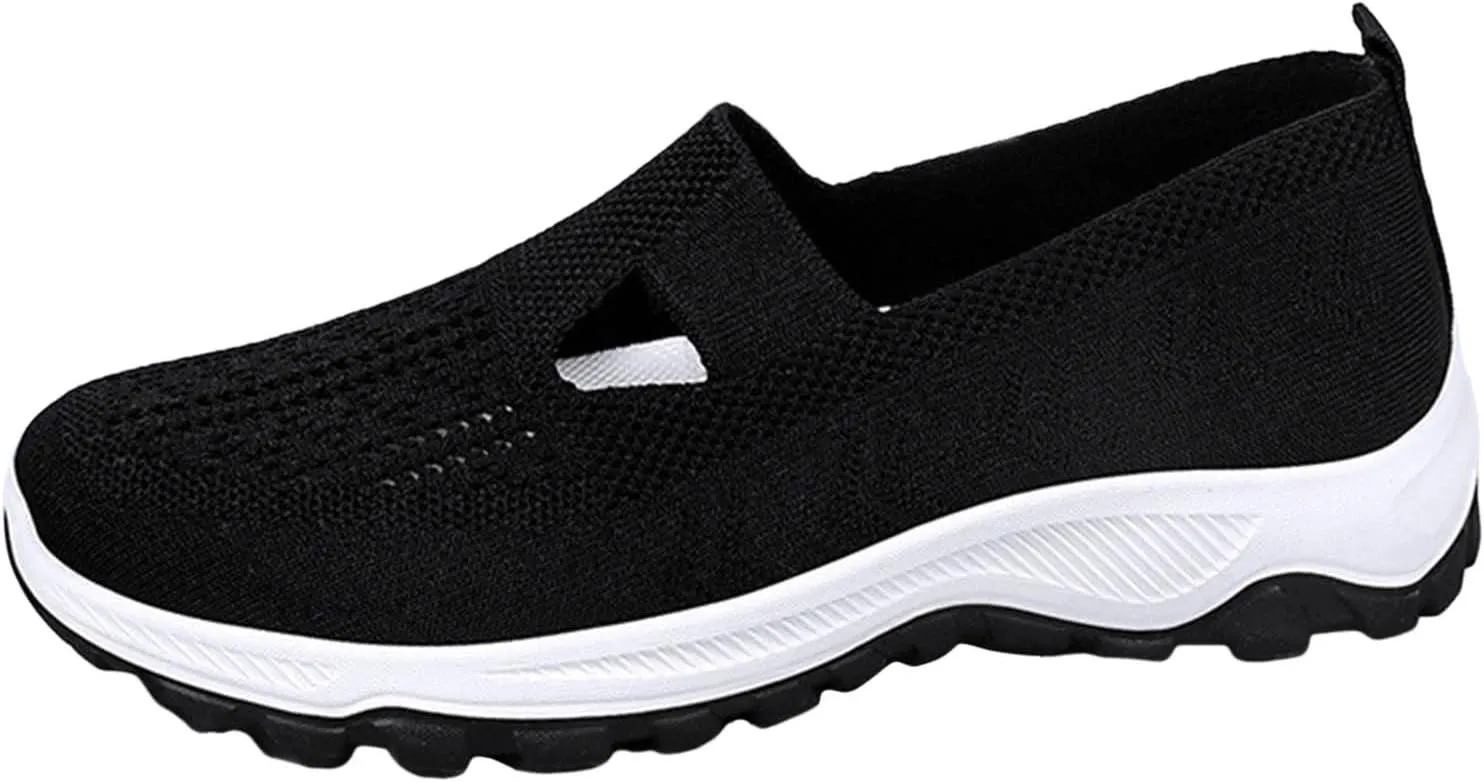 Fashion Summer Women Sports Shoes Flat Bottom Non Slip Mesh Hollow Upper Breathable Soft Women Summer Casual Sandals