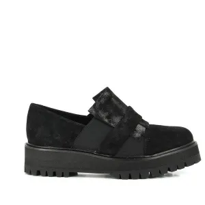 Felmini A378 Black Slip-On Moccasins