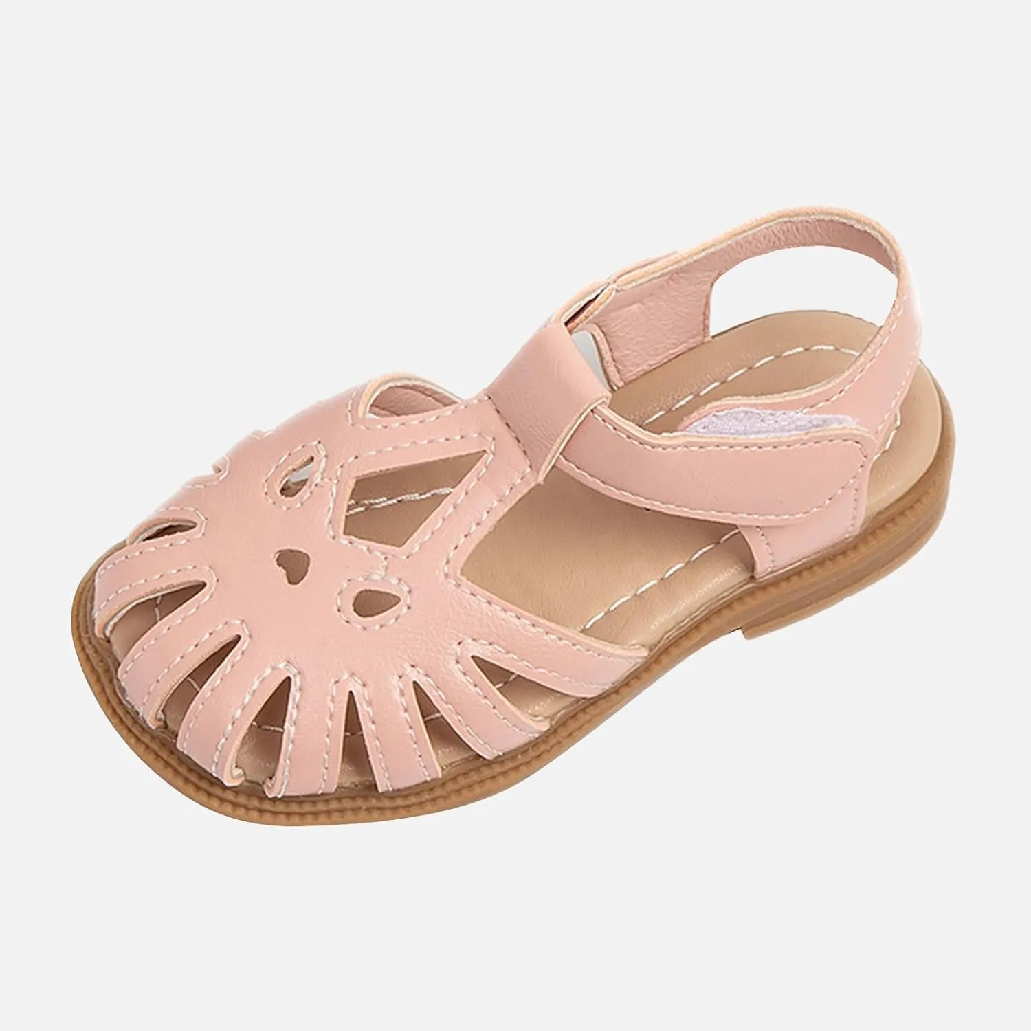 Girls' Shoes Bao Toe Sandals Summer Little Girls Big Kids Soft Soled Non Slip Children's Shoes Size 1 Sandals