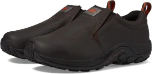 Jungle Moc Leather Slip Resistant Merrell Work Sneaker in Espresso