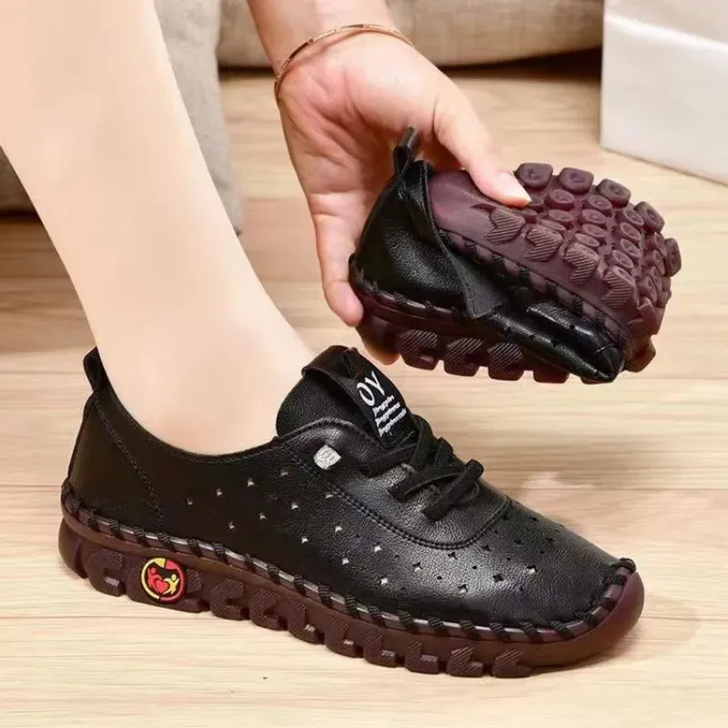 Ladies Non-Slip Comfortable Mother Shoes Fashion Sneakers