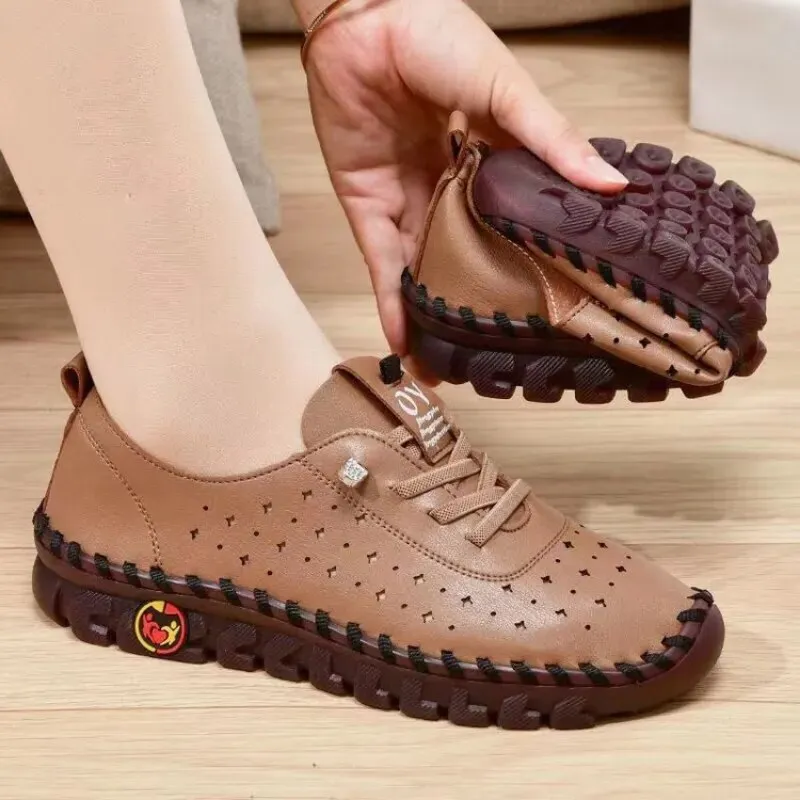 Ladies Non-Slip Comfortable Mother Shoes Fashion Sneakers