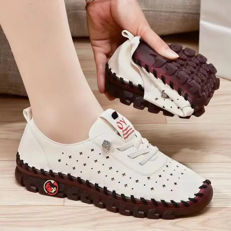 Ladies Non-Slip Comfortable Mother Shoes Fashion Sneakers