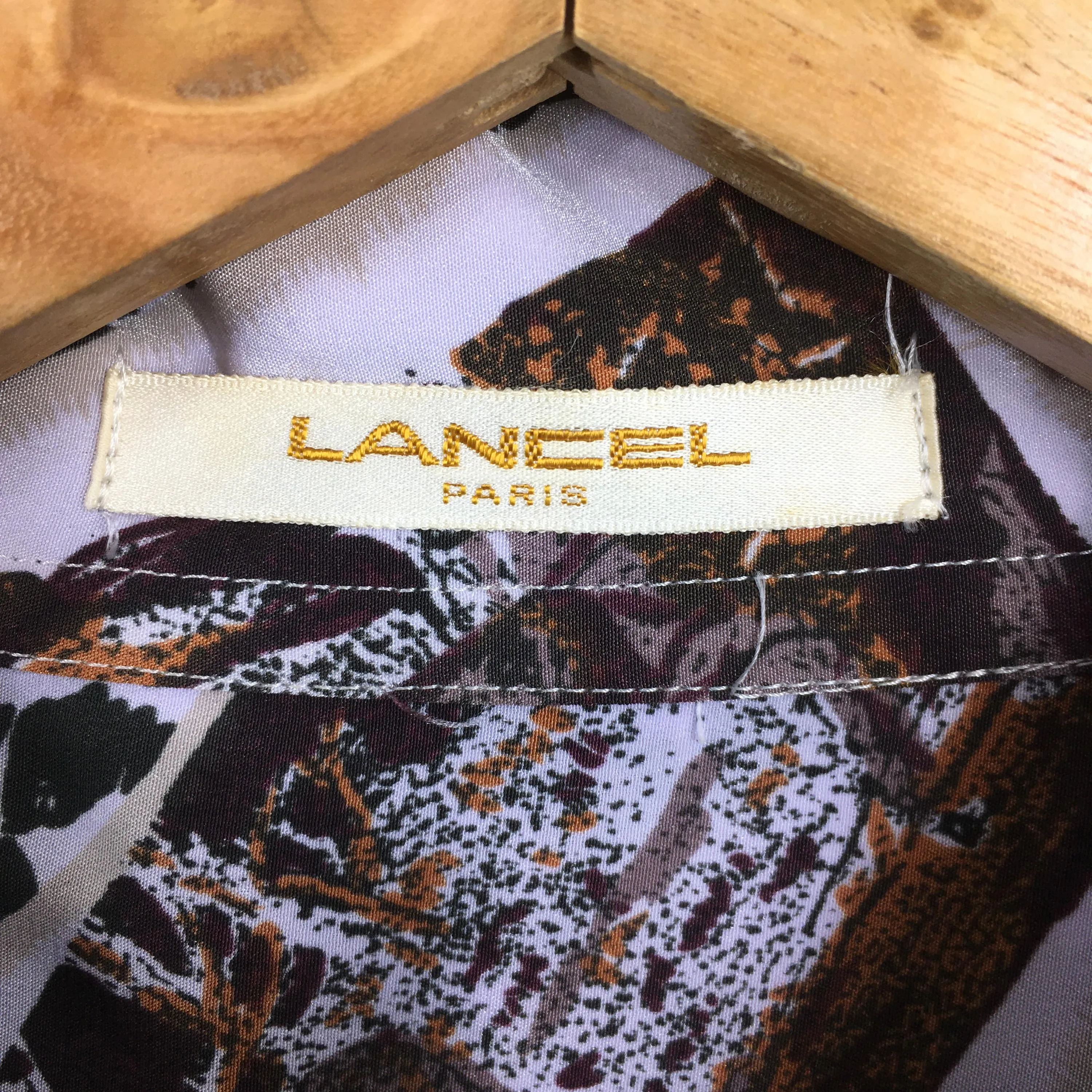 Lancel Paris Animal Prints Shirt Large
