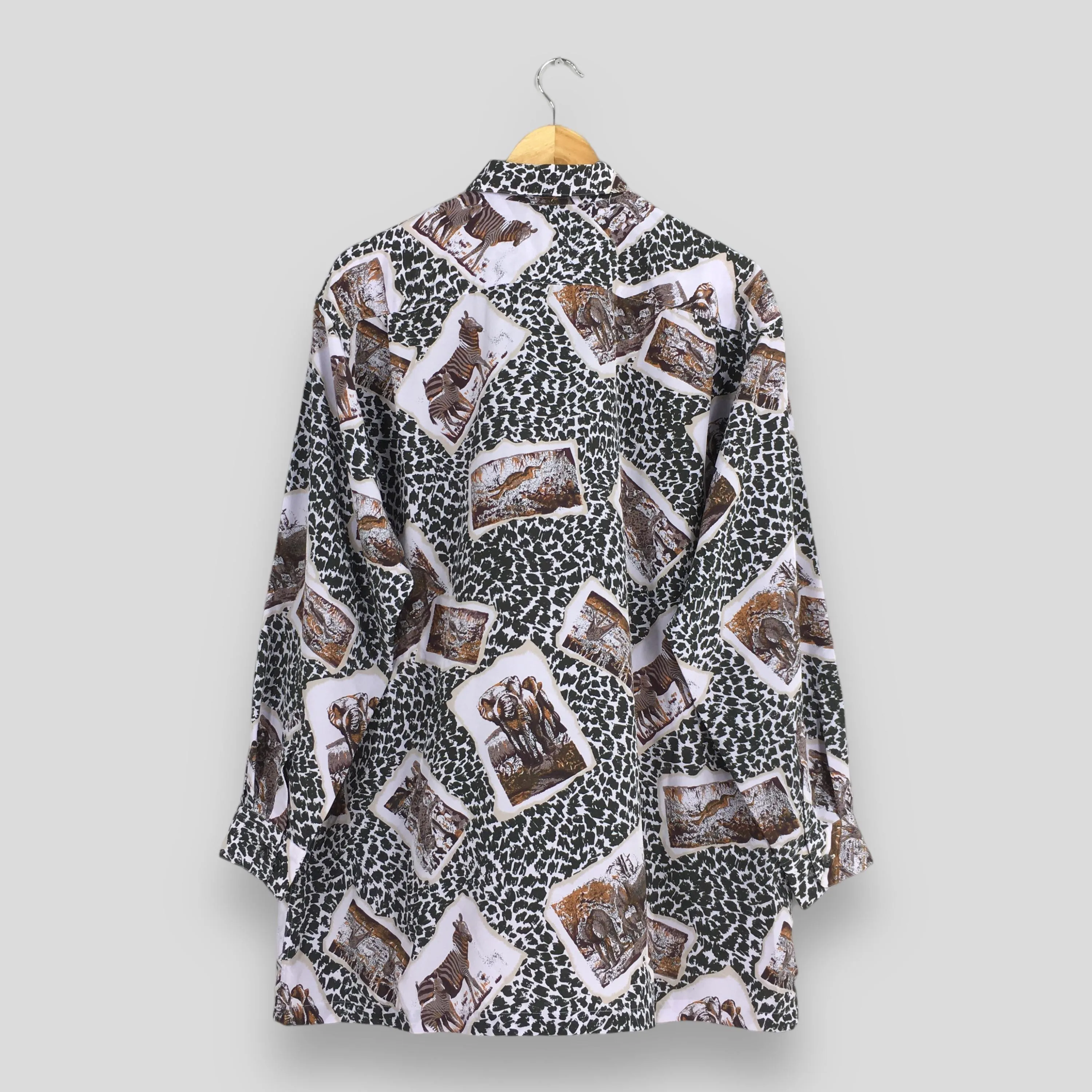 Lancel Paris Animal Prints Shirt Large