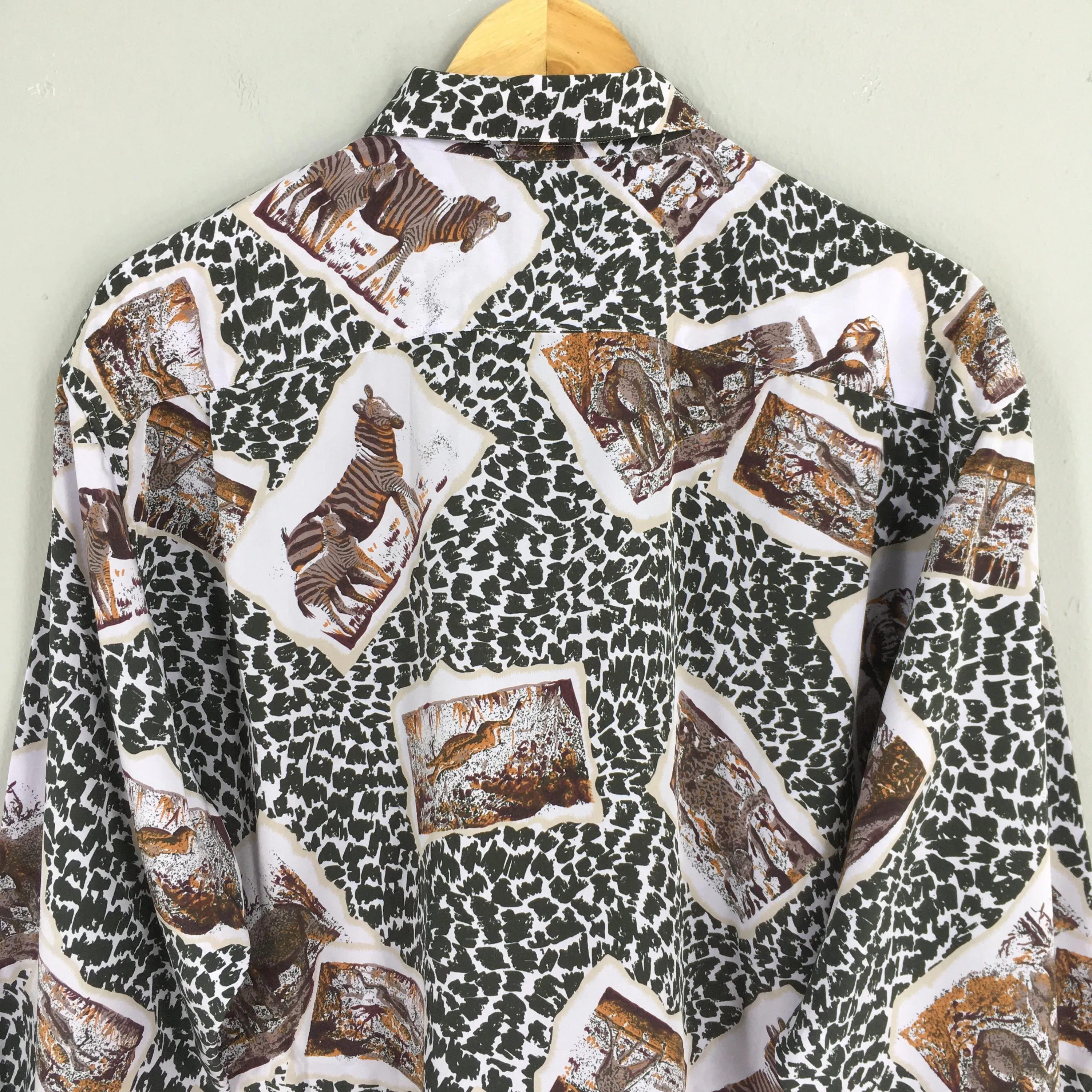 Lancel Paris Animal Prints Shirt Large