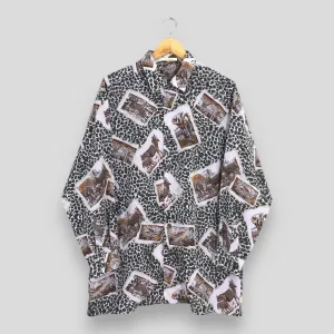 Lancel Paris Animal Prints Shirt Large