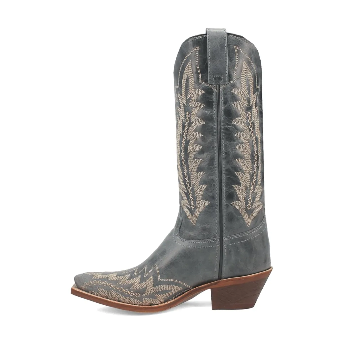 Laredo Women's Emmylee Snip Toe Leather Boots - Blue 52207