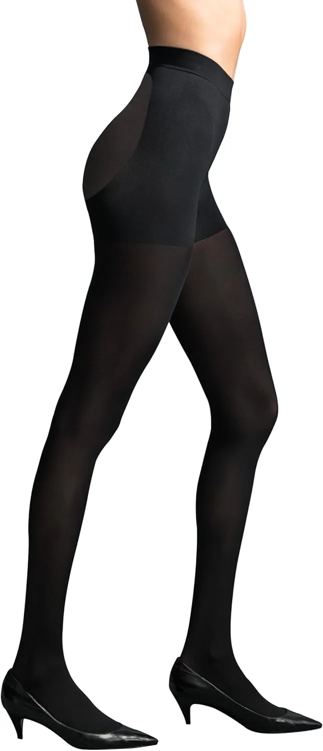 L'eggs Women's 360 Degree Opaque Contour Shaping Tights for Sculpted Style and Comfort