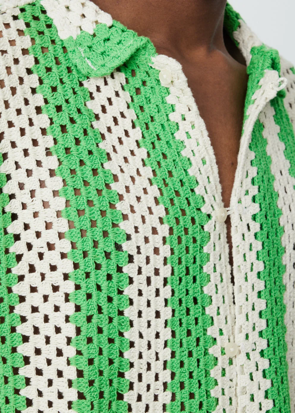Lime Crochet Shirt