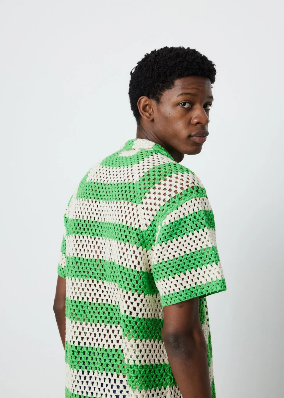 Lime Crochet Shirt