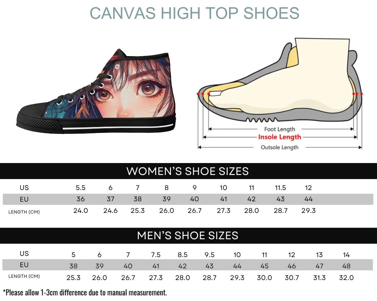 Manga Portrait High Tops