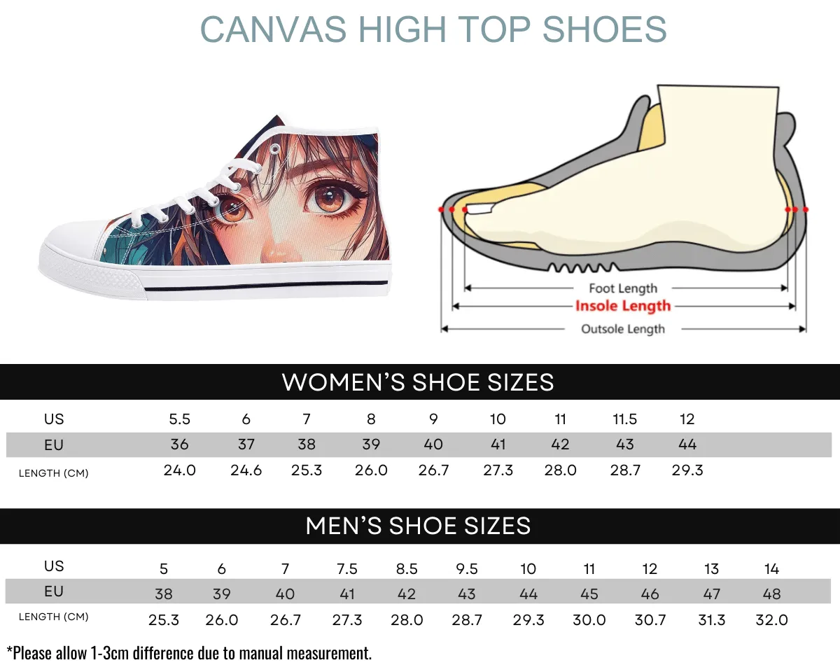 Manga Portrait High Tops