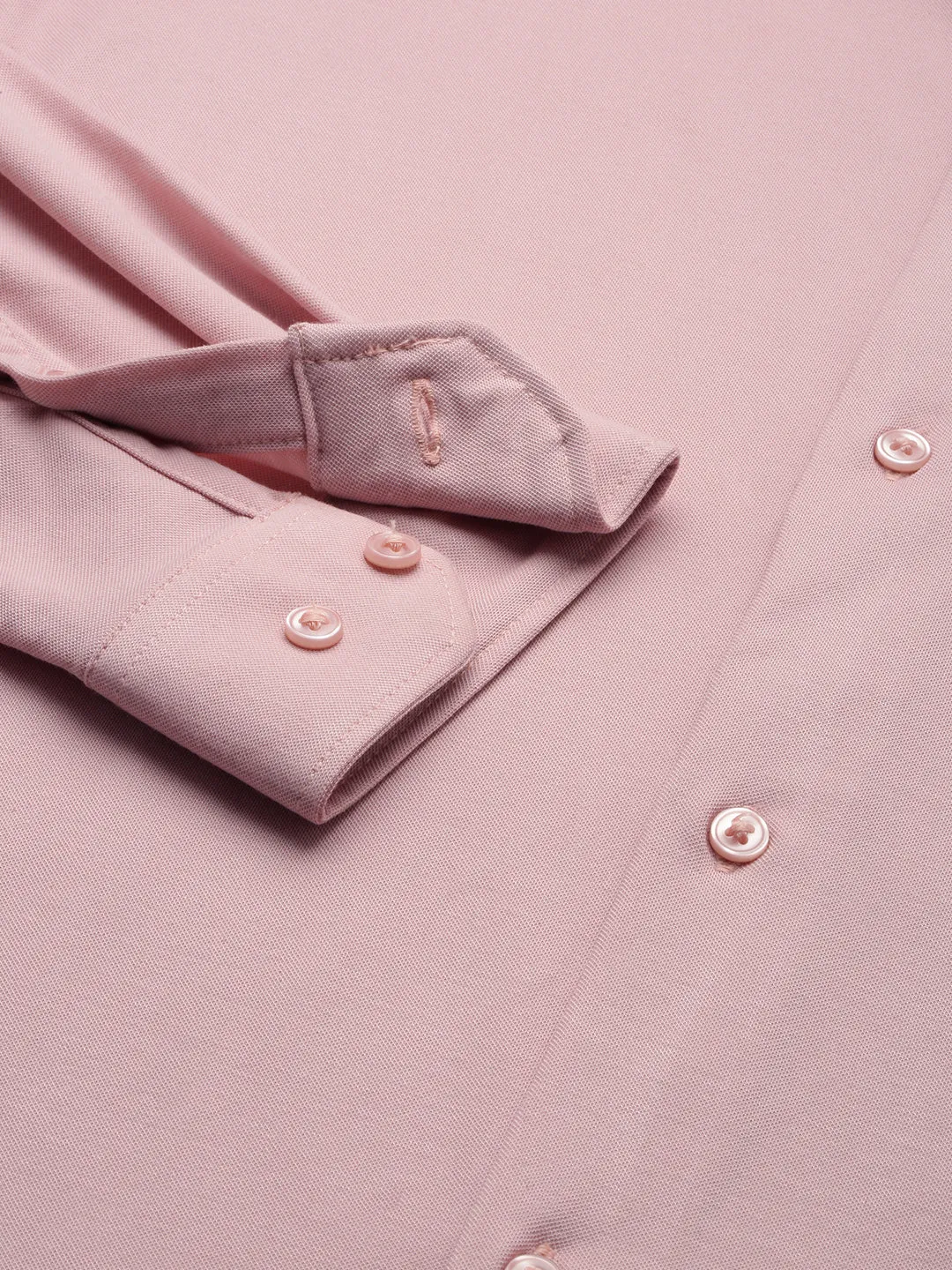 Men Pink Casual Cotton Shirt