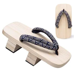 Men Two Teeth Geta Wooden Sandals 【Japanese Wave】