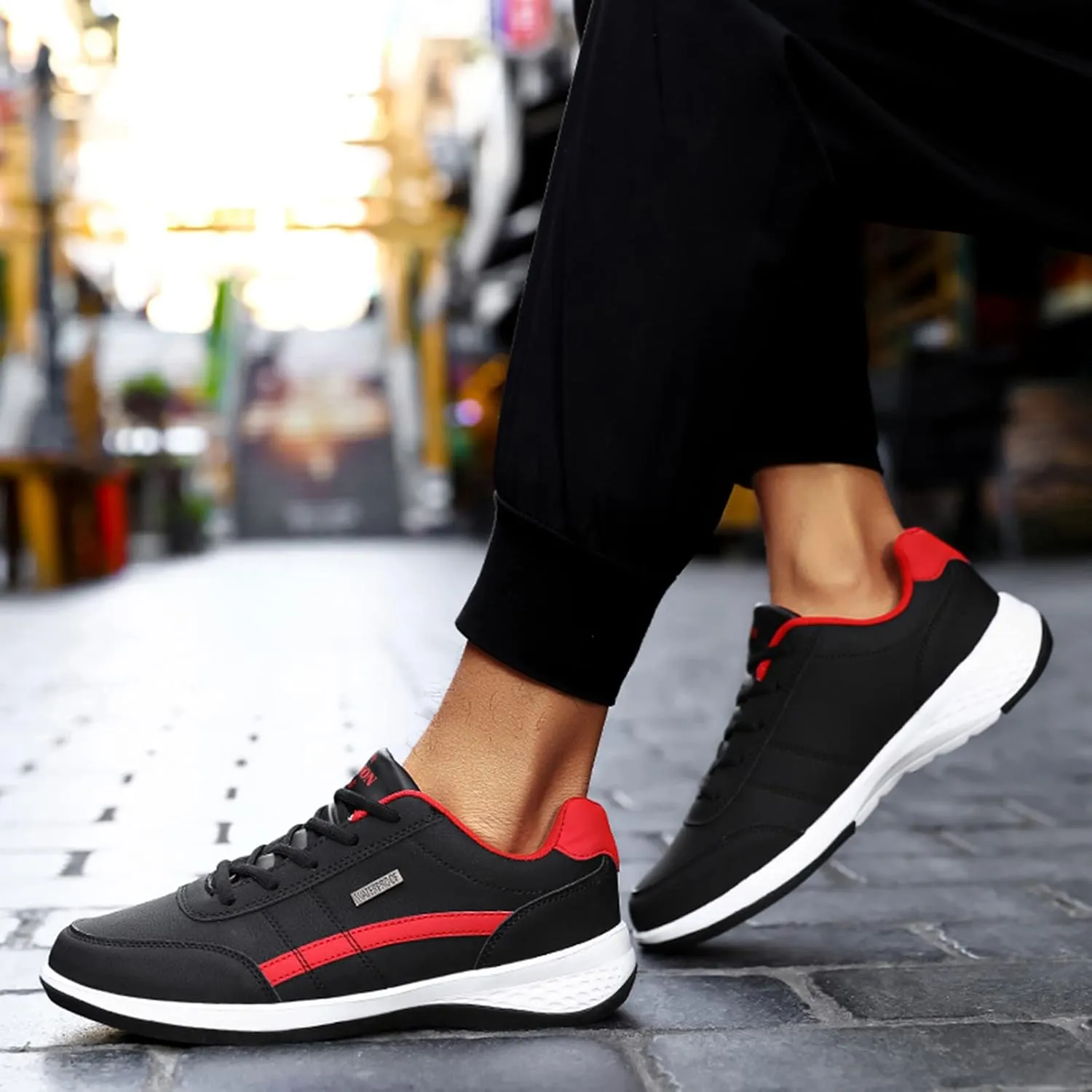 Men's Arch Support Insole Shoes Lightweight Breathable Walking Shoe Gym Tennis Outdoor Non Slip Jogging Sneakers