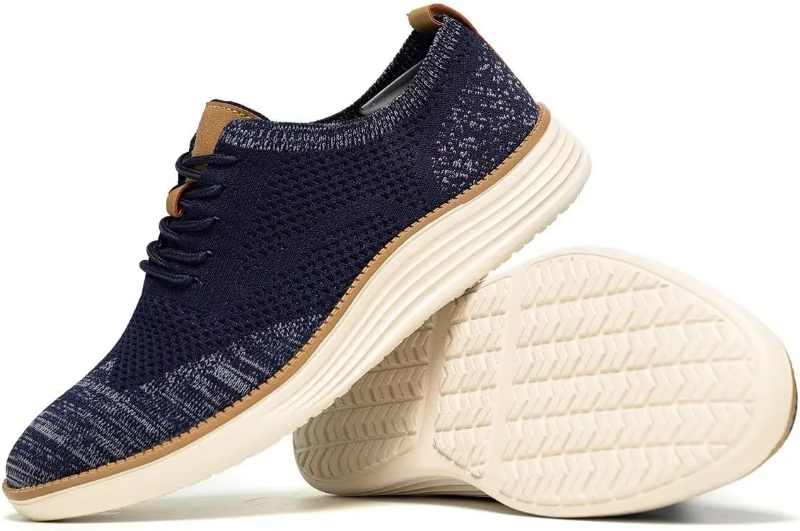 Mens Casual Dress Shoes Fashion Walking Sneakers Mesh Business Oxfords Work Lightweight Soft Sole Zapatos