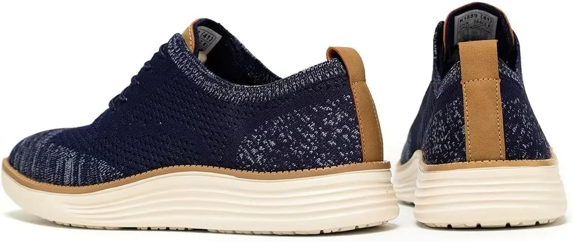 Mens Casual Dress Shoes Fashion Walking Sneakers Mesh Business Oxfords Work Lightweight Soft Sole Zapatos