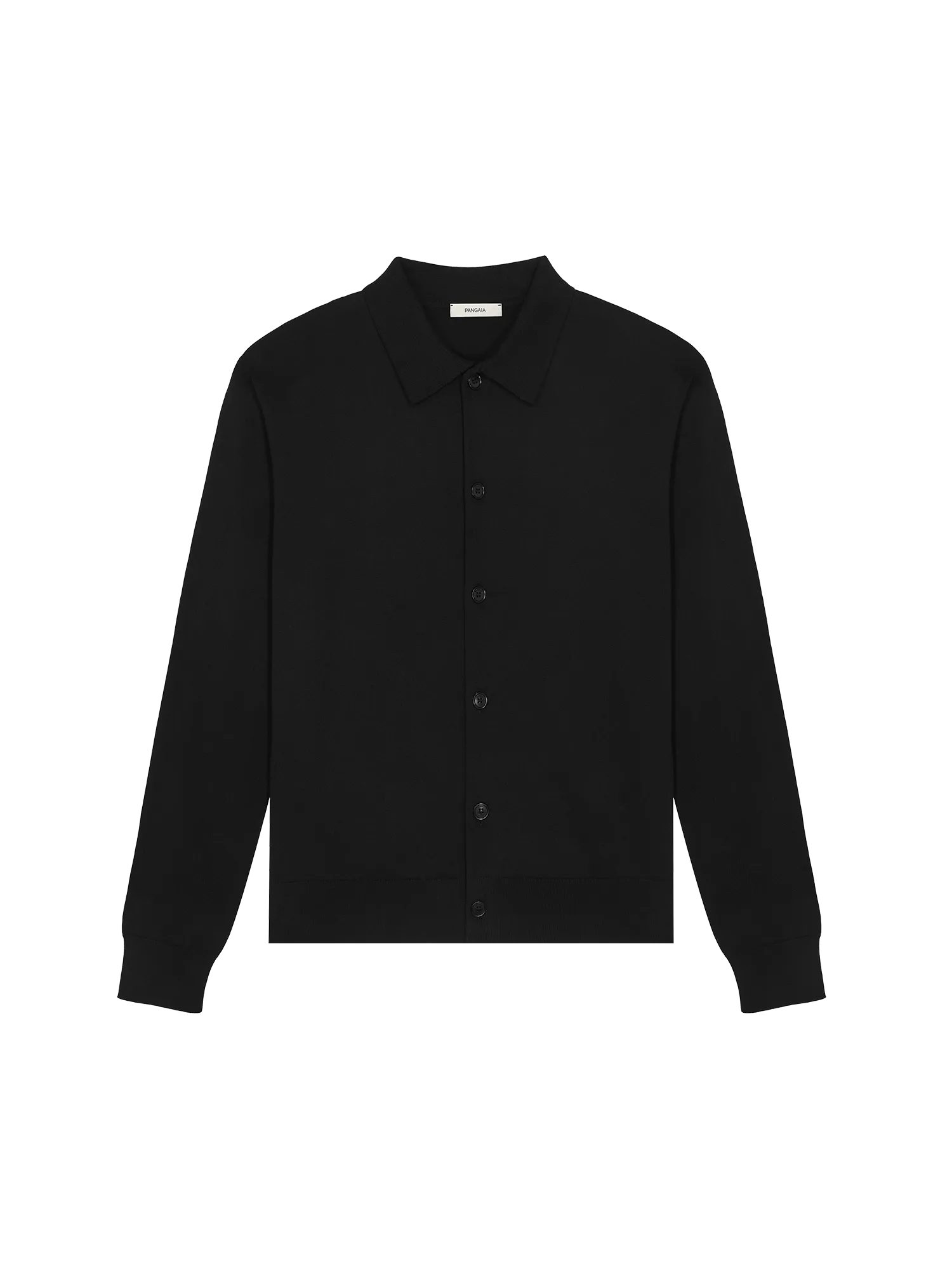 Mens DNA Knitted Collared Shirtblack