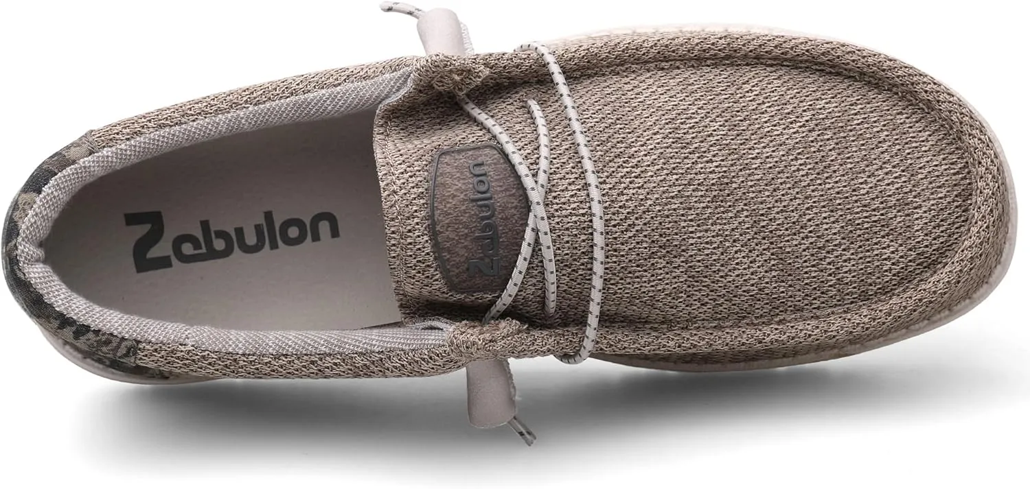 Men's Slip On Loafers Shoes Comfortable Casual Soft Sole Walking Shoes Light-Weight & Machine-Washable