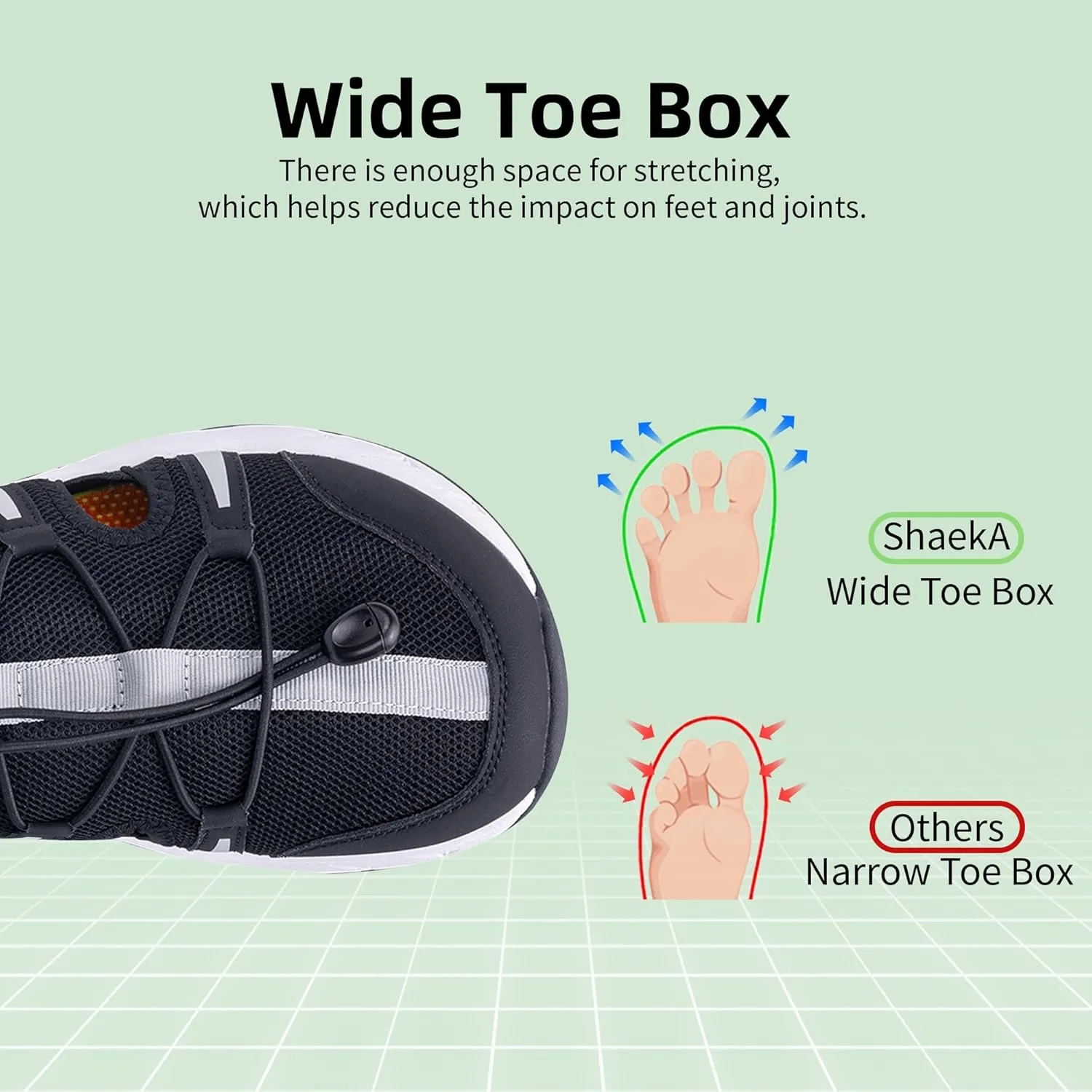Mens Wide Hiking Sandal Summer Water Shoes Outdoor Athletic Recovery Sandals Closed Toe Walking Shoes US 8-13