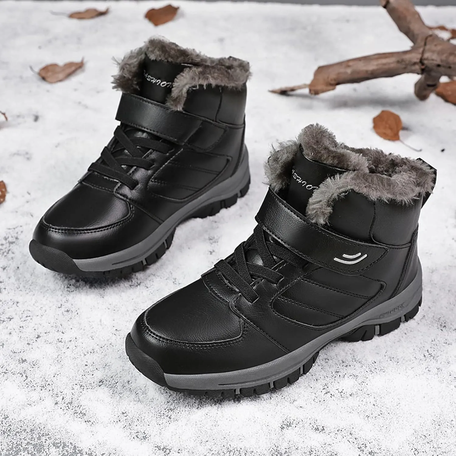 Men's Work Boots Soft Toe Hiking Sneakers Warm Booties Womens Safety Toe Shoes Soft Toe Wide Outdoor Shoes Slip on Loafers Hike Grounded Footwear
