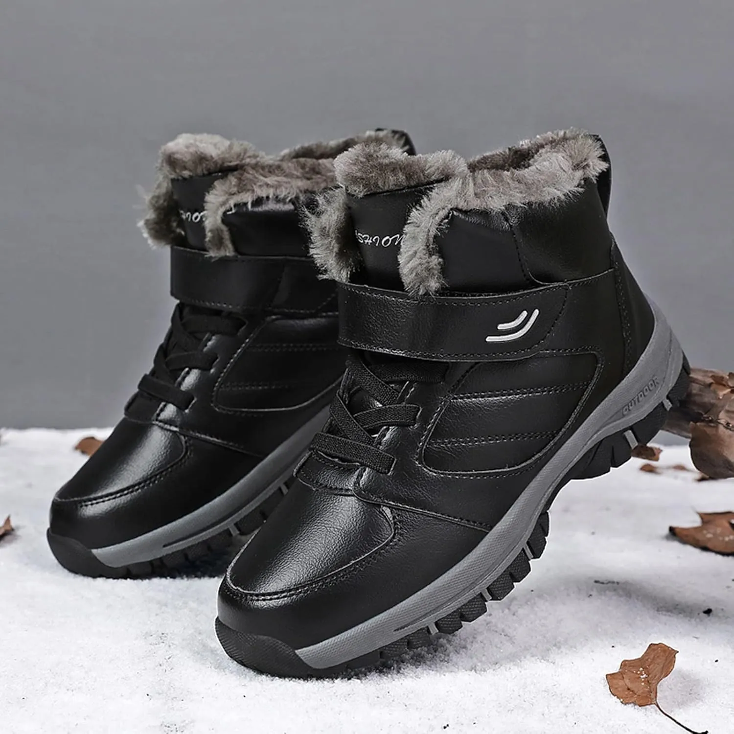 Men's Work Boots Soft Toe Hiking Sneakers Warm Booties Womens Safety Toe Shoes Soft Toe Wide Outdoor Shoes Slip on Loafers Hike Grounded Footwear