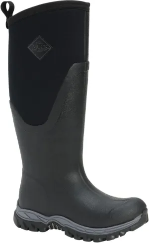 Muck Arctic Sport ll Extreme Conditions Tall Rubber Womens Winter Boots,Black,7