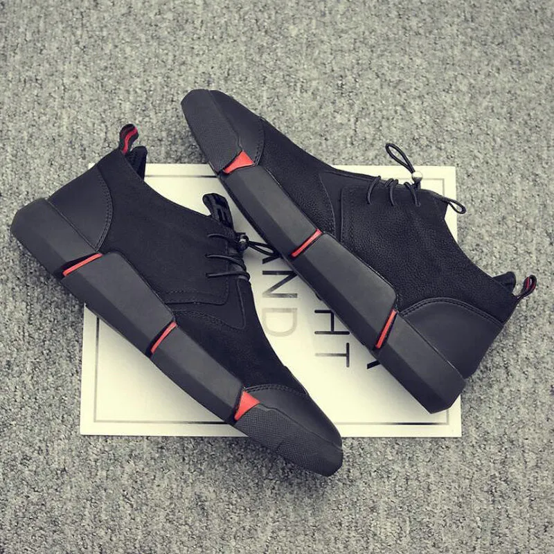 NEW Brand High Quality Black Men's Leather Casual Shoes