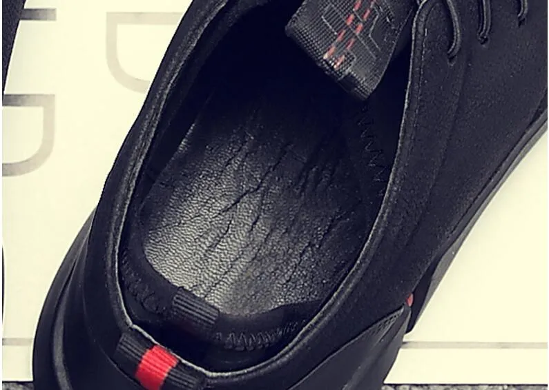 NEW Brand High Quality Black Men's Leather Casual Shoes