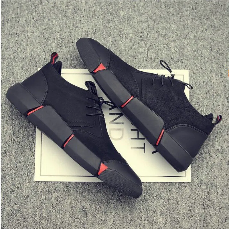 NEW Brand High Quality Black Men's Leather Casual Shoes
