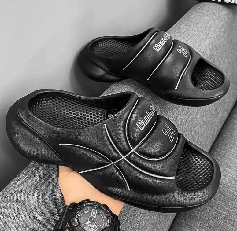 New Original Basketball Slippers – Men’s Non-Slip Thick-Soled Summer Slides